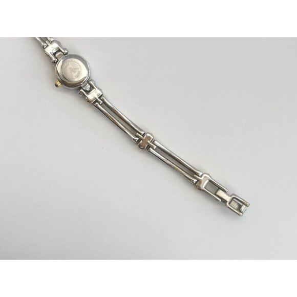 Anne Klein Dual Toned Mother of Pearl Dial Vintage Wristwatch - 14mm - WORKS! - Picture 6 of 14